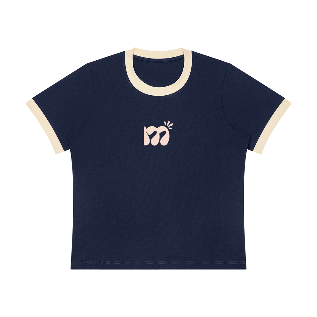 Make Space Ringer Tee - Navy