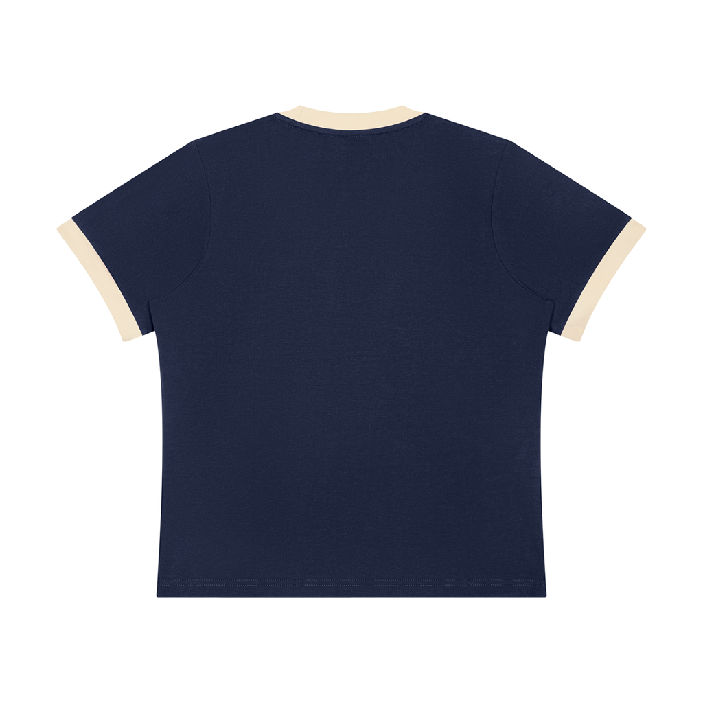 Make Space Ringer Tee - Navy