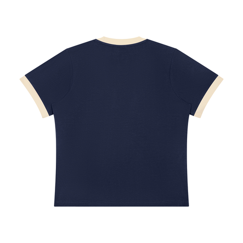 Make Space Ringer Tee - Navy