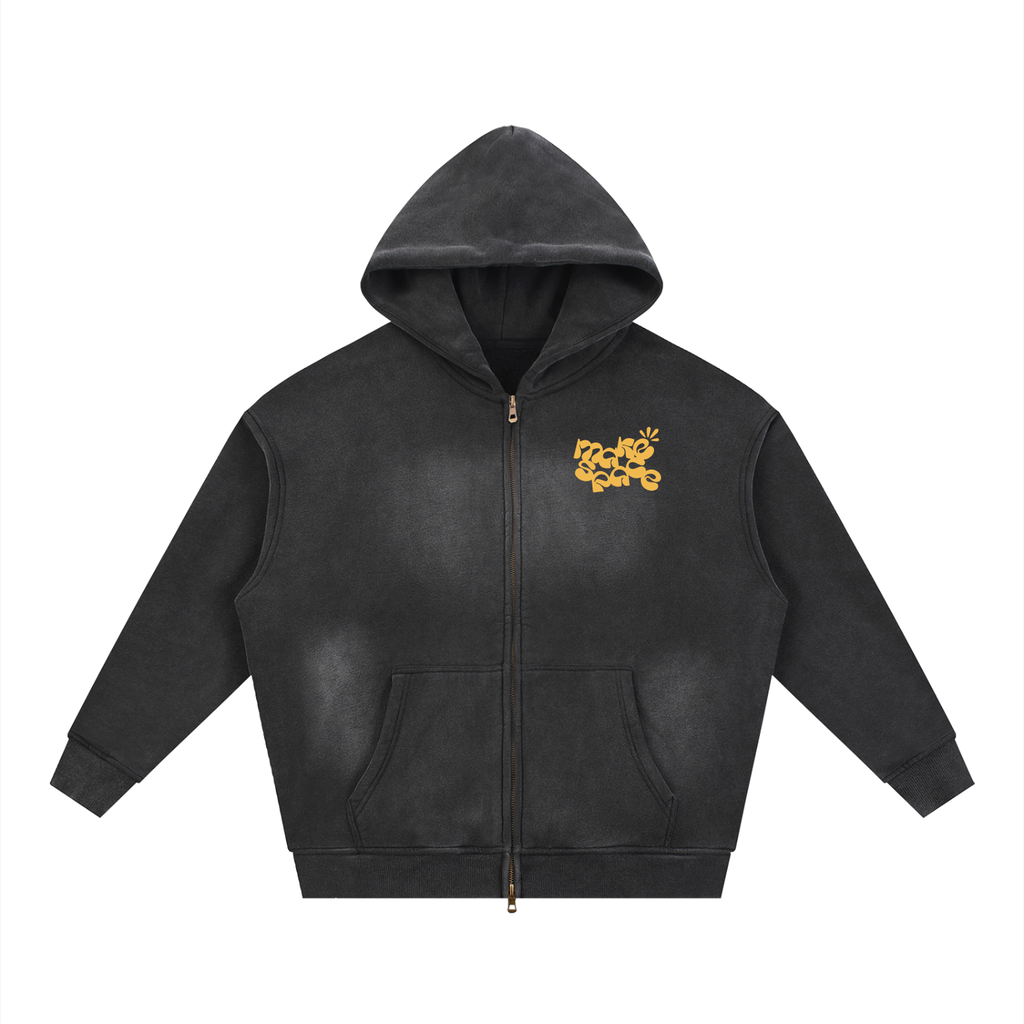 Make Space Zipper Hoodie