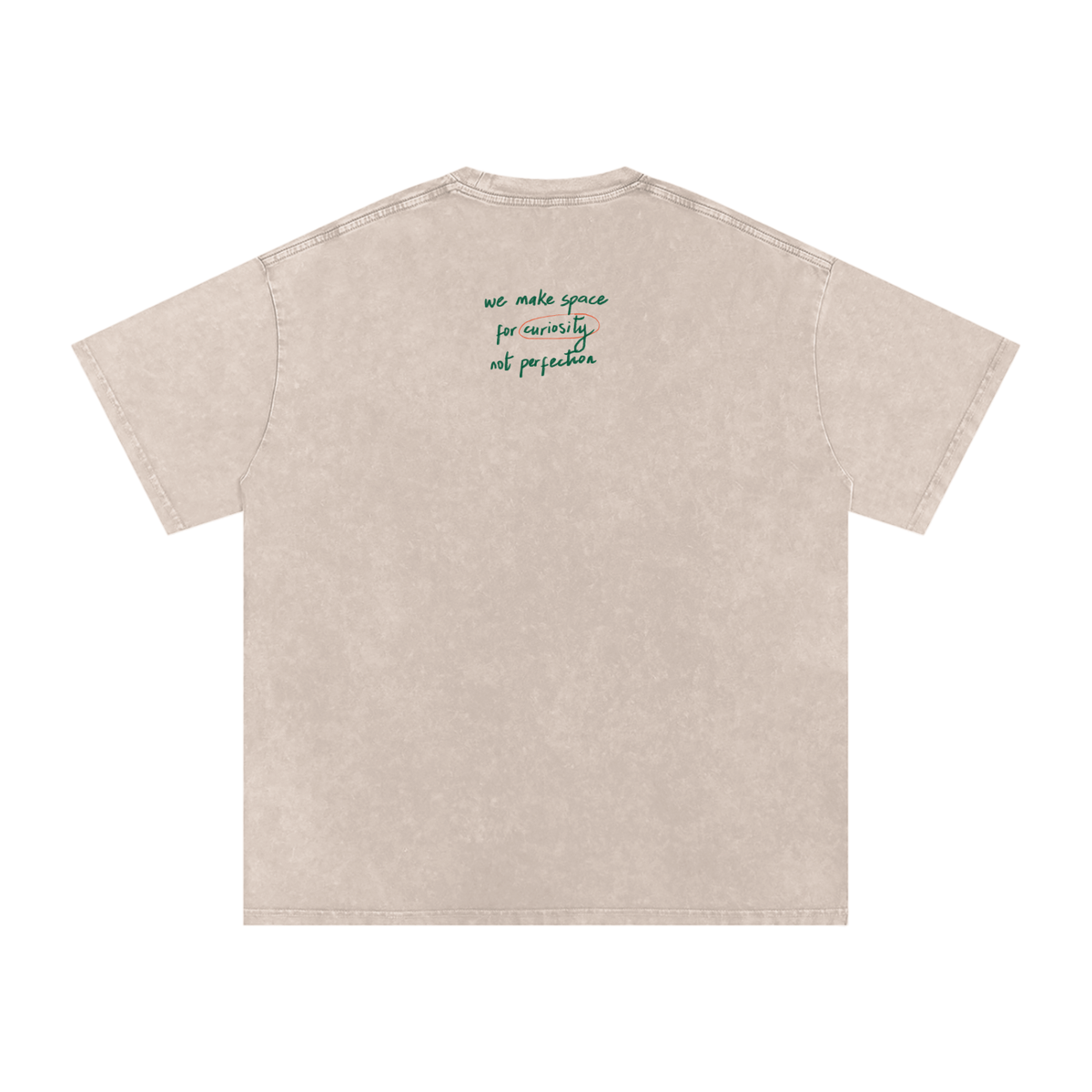 Make Space Tee - Vintage Wash APRICOT