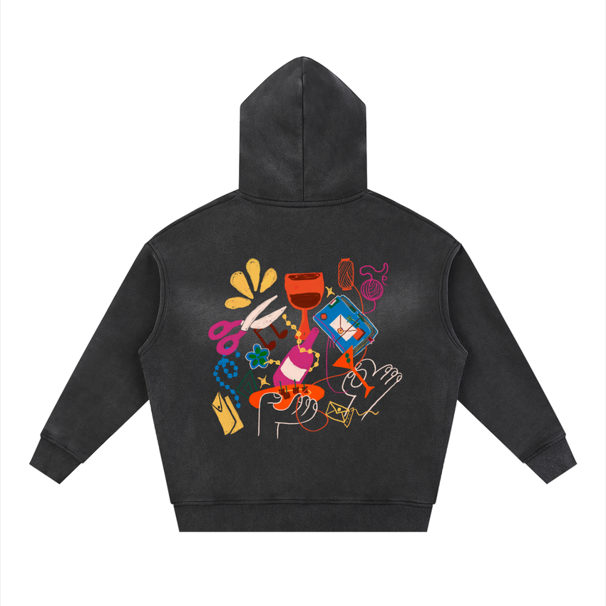 Make Space Zipper Hoodie