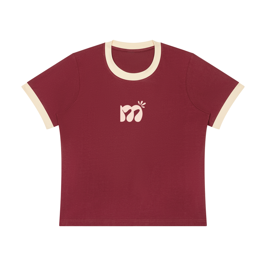 Make Space Ringer Tee - Wine
