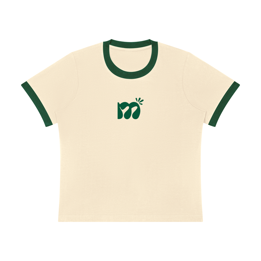 Make Space Ringer Tee - Green